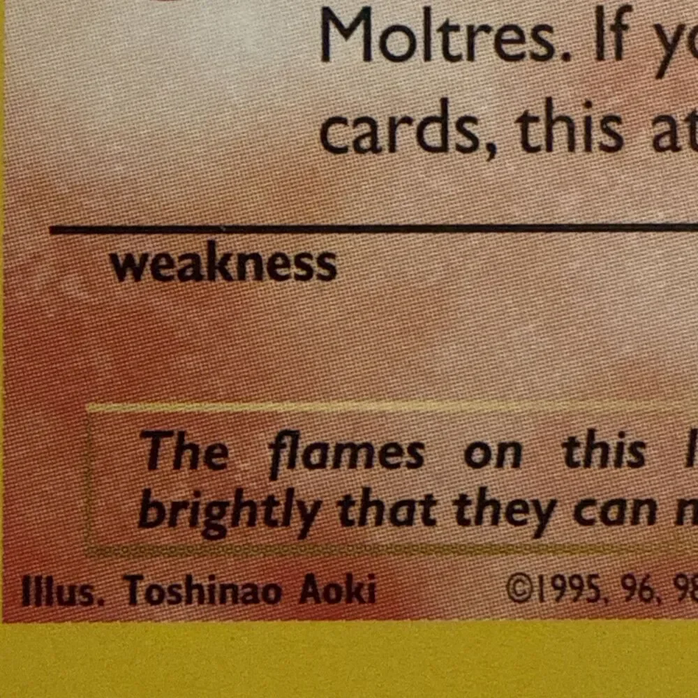 Pokémon WOTC Black Star Promo Moltres #21 Aoki Error 2000 Movie Promo LP
